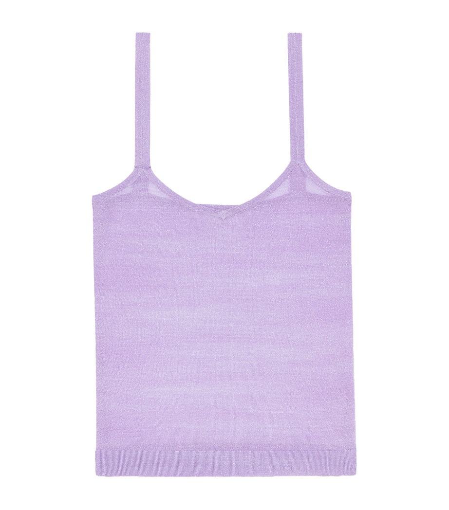 Maje Womens Knit T-Shirt and Cami Top Set Parma Violet Image 11