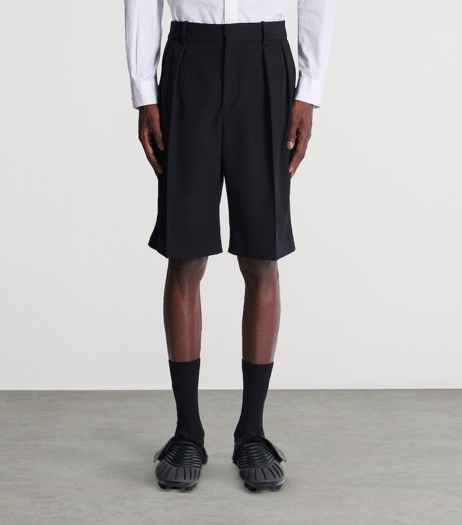 Wool Bermuda Tailored Shorts 0PA NOIR Image 2