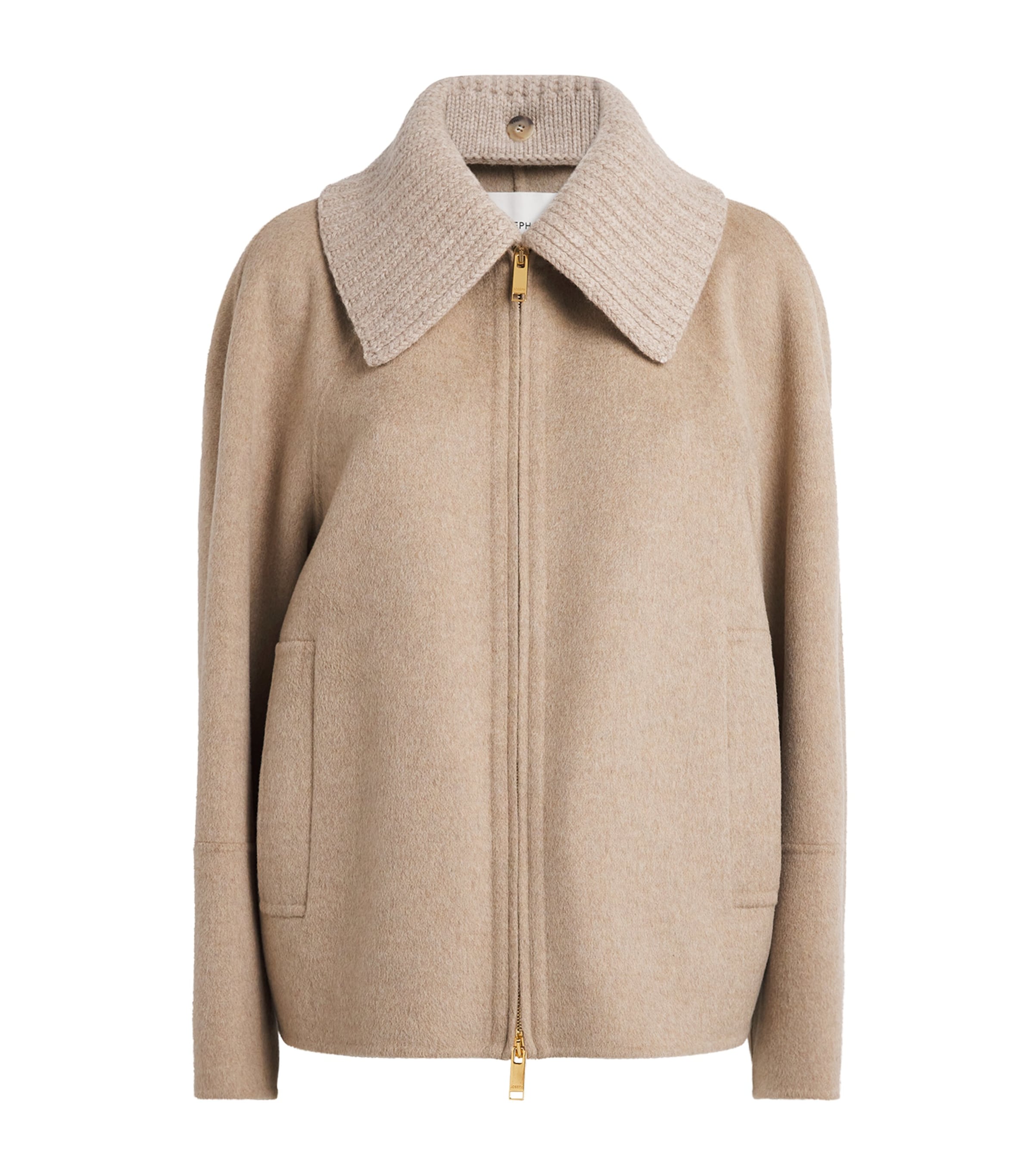 Joseph Womens Wool-Cashmere Cooksey Jacket Powder Melange Image 1