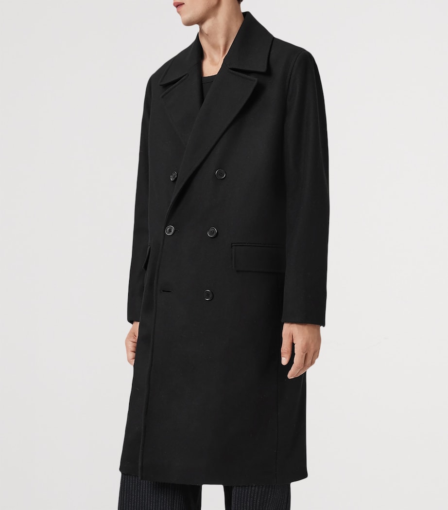 Wool-Blend Curran Overcoat BLACK Image 8