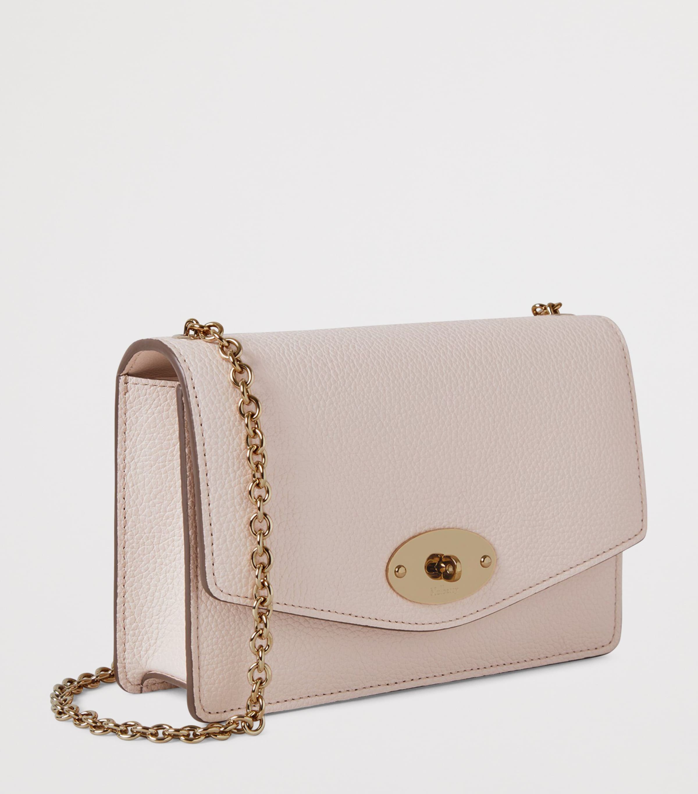 Mulberry Small Leather Darley Cross-Body Bag Blossom Pink Image 2