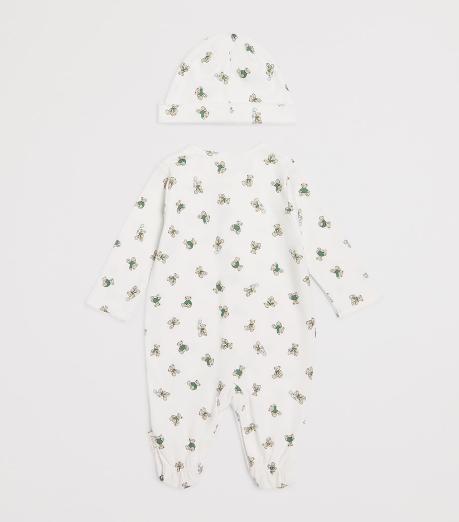 Cotton Bear All-In-One and Hat Set (0-18 Months) IVORY Image 2
