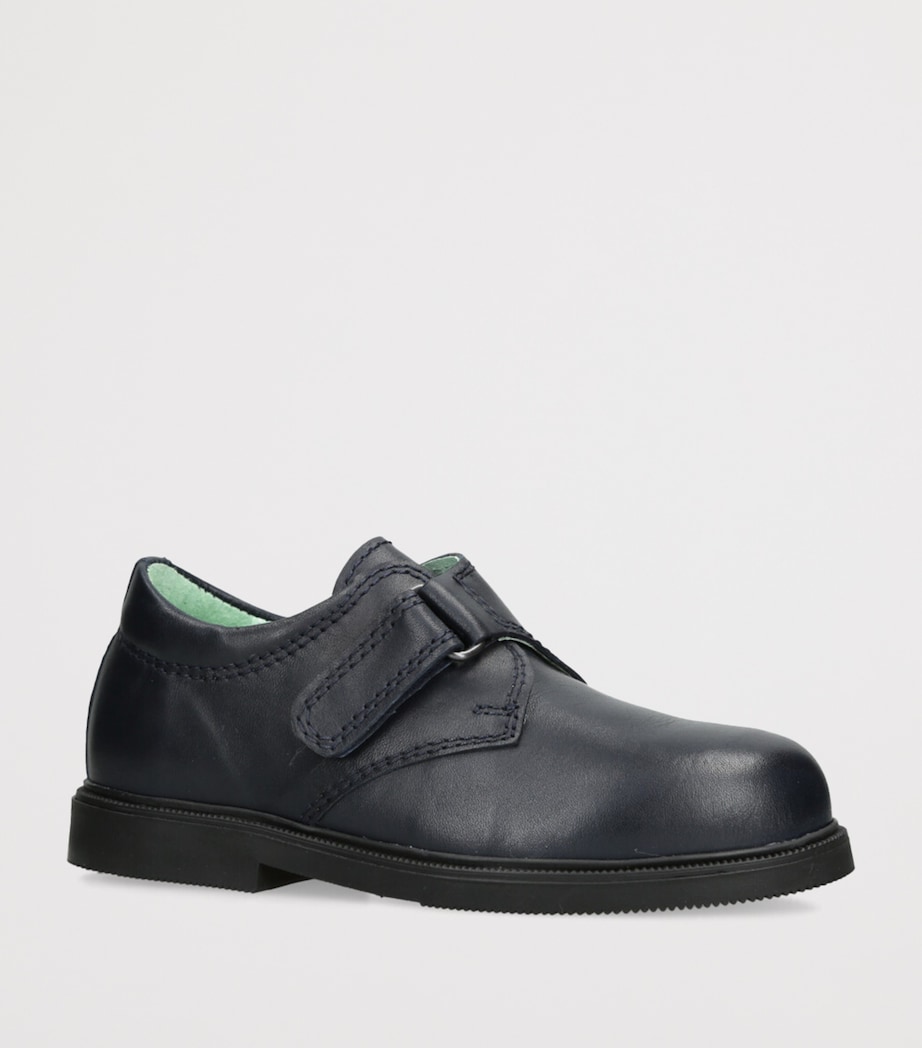 Leather Fergus Shoes NAVY Image 3