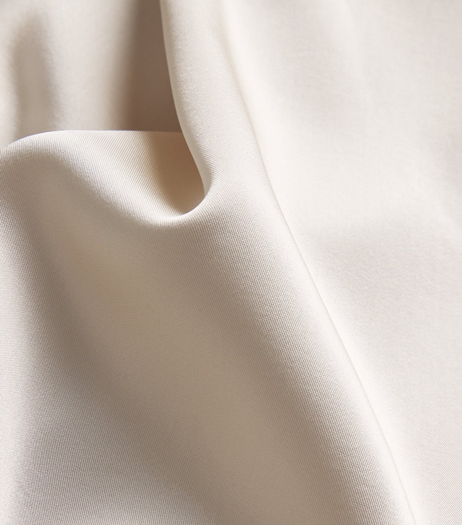 Satin Pussybow Blouse ICE BEIGE Image 5