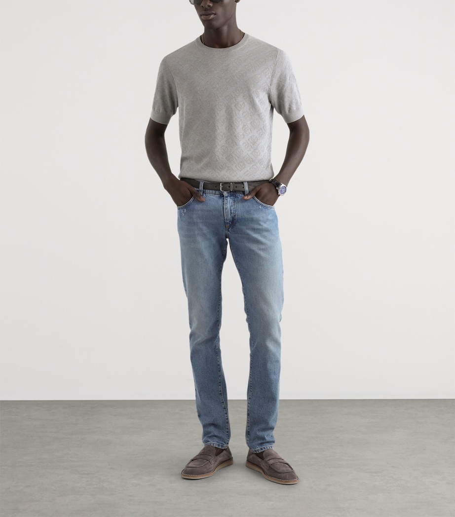 Dolce&Gabbana Mens Slim Jeans Combined Colour Image 2