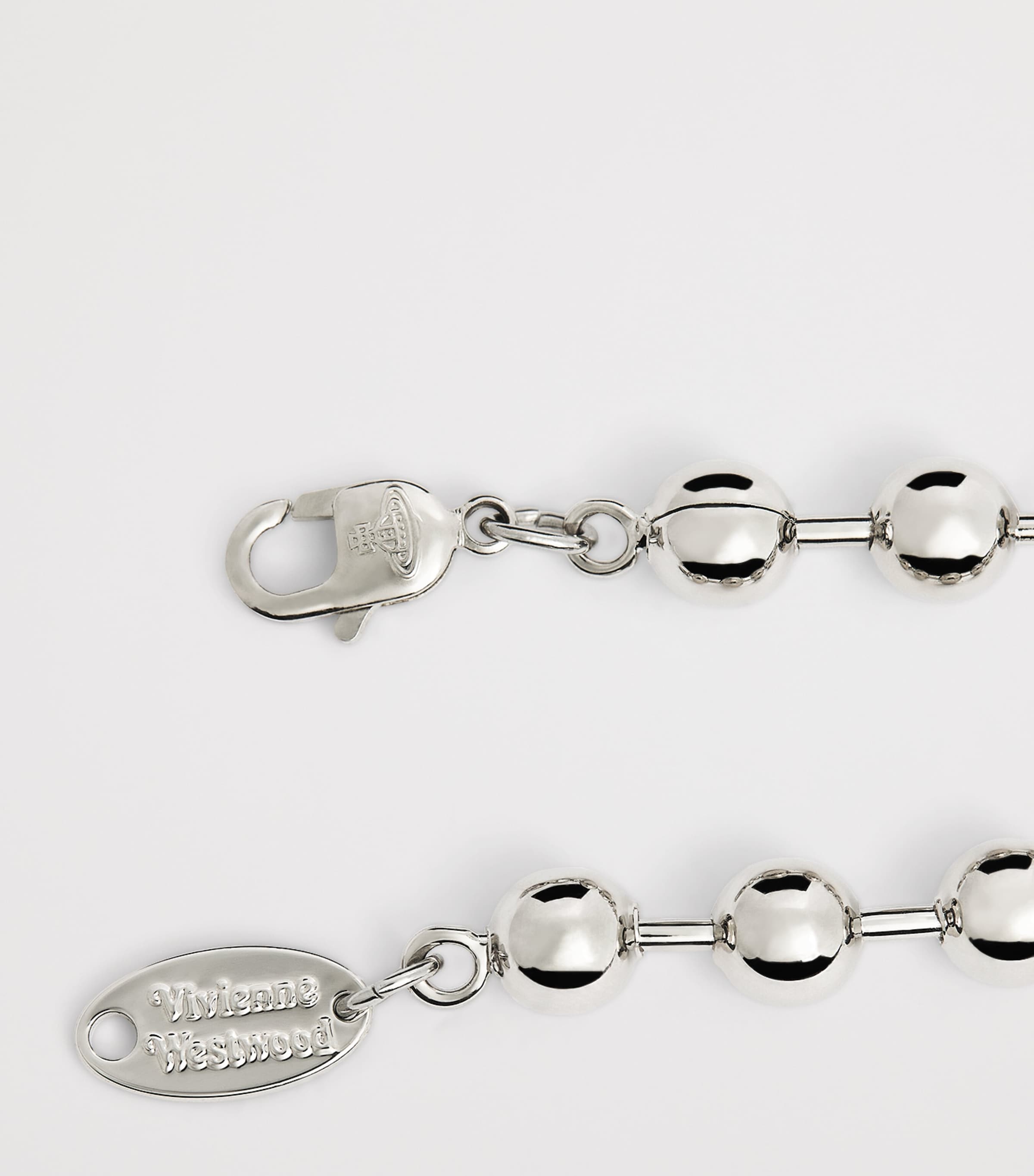 Vivienne Westwood Thames Mini Bas Relief Bracelet Platinum Image 5