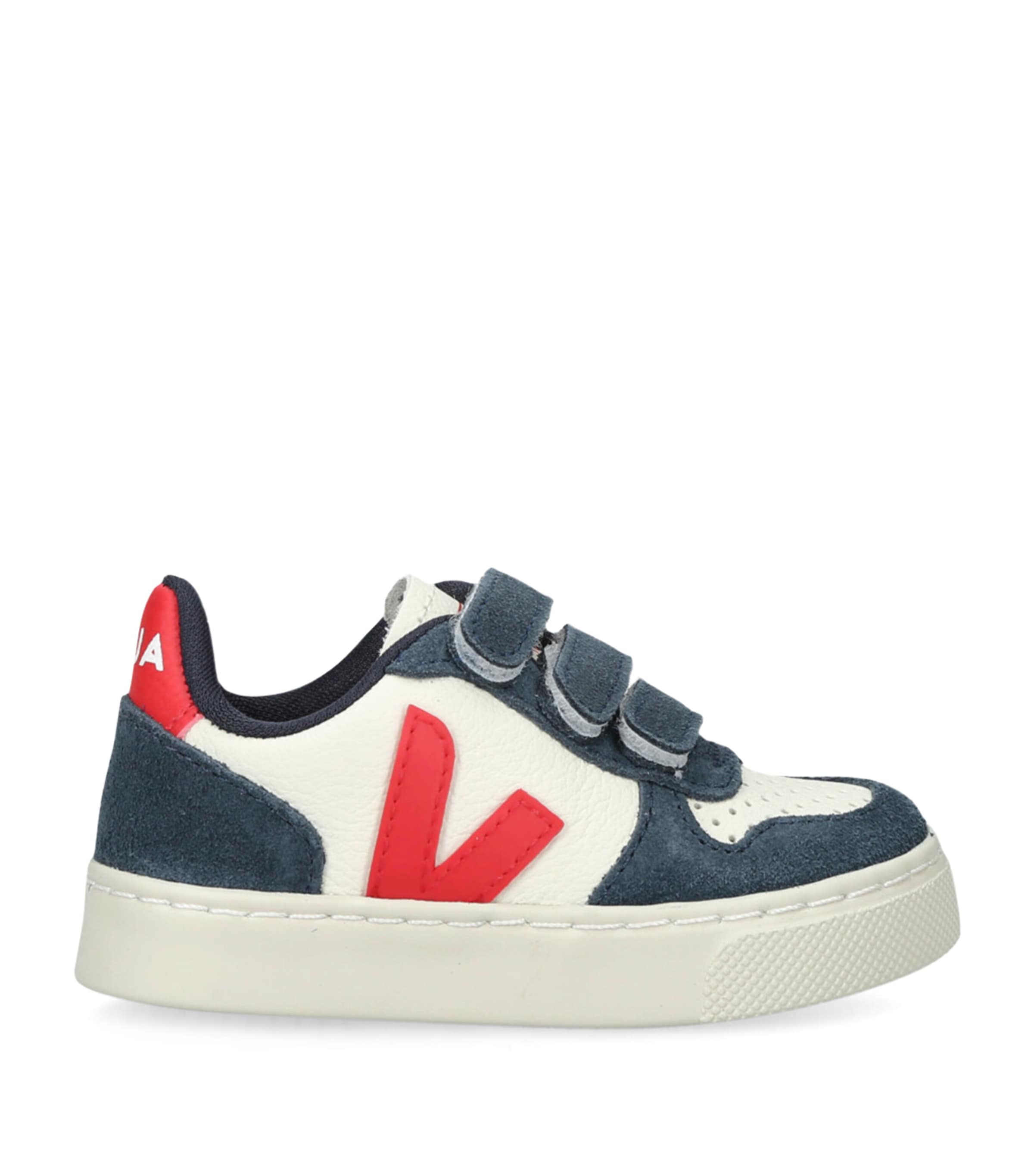 Veja Kids Leather V-10 Sneakers | Baby Clothing | Baby Shoes | Trainers | Boys Shoes | Designers | Veja