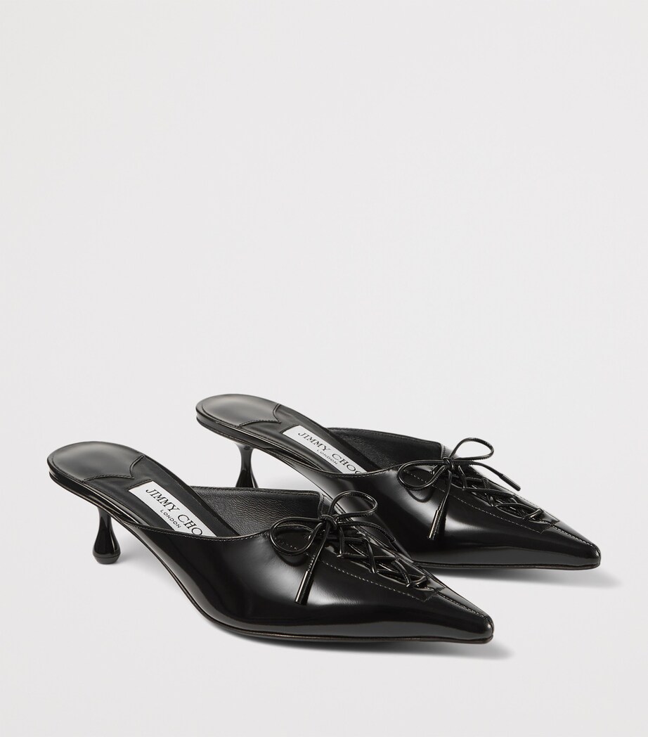 Scarlett 50 Leather Mules BLACK Image 5