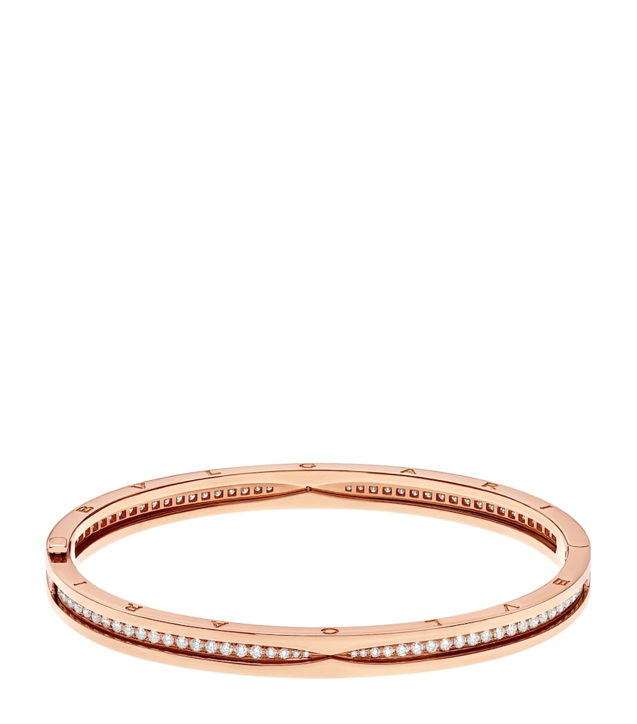 Rose Gold and Diamond B.zero1 Bangle PINK GOLD Image 2