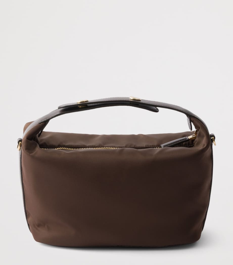 Prada Mini Re-Nylon Chérie Top-Handle Bag Brown Image 3