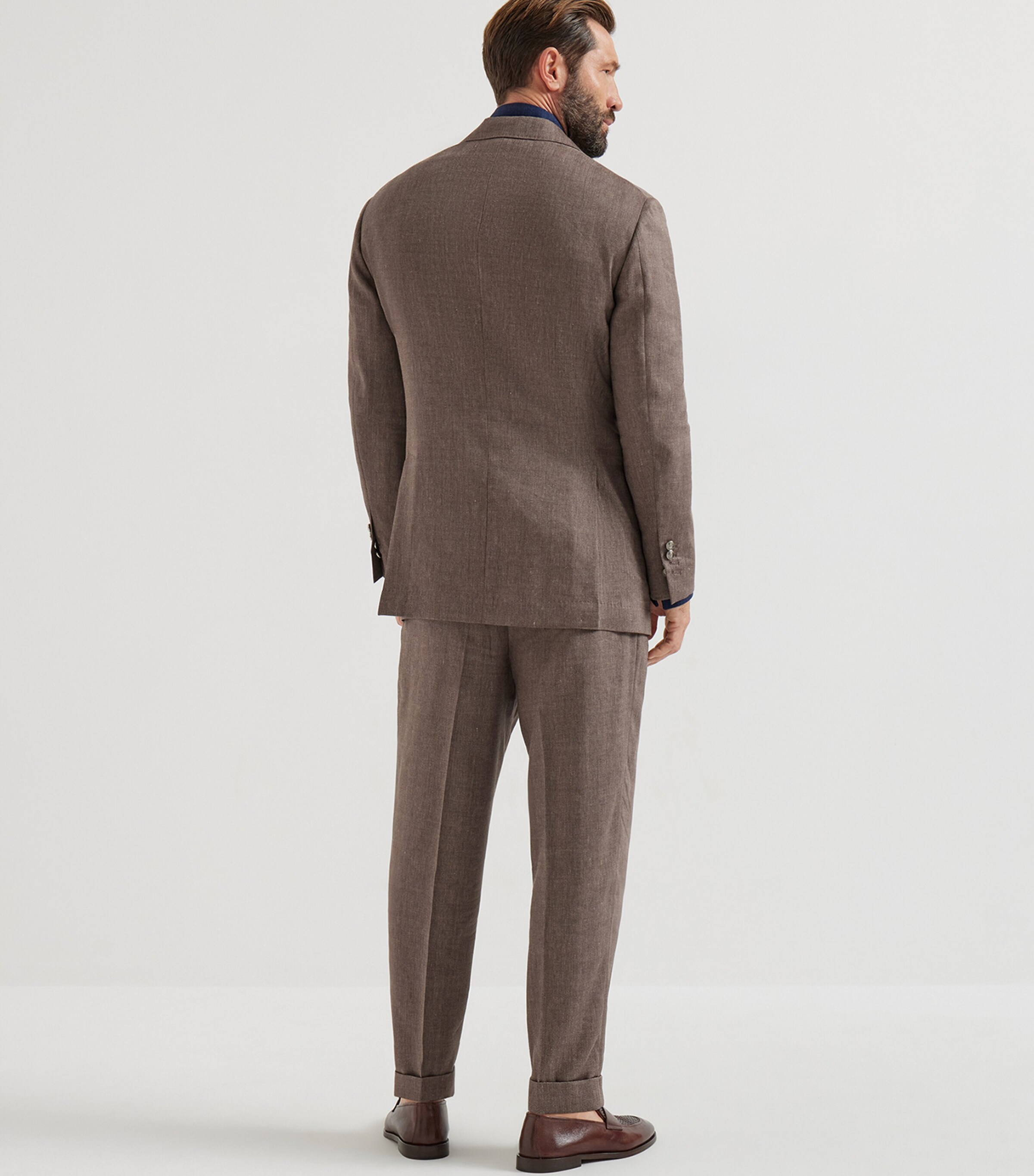 Brunello Cucinelli Mens Linen-Cotton 2-Piece Suit Image 4