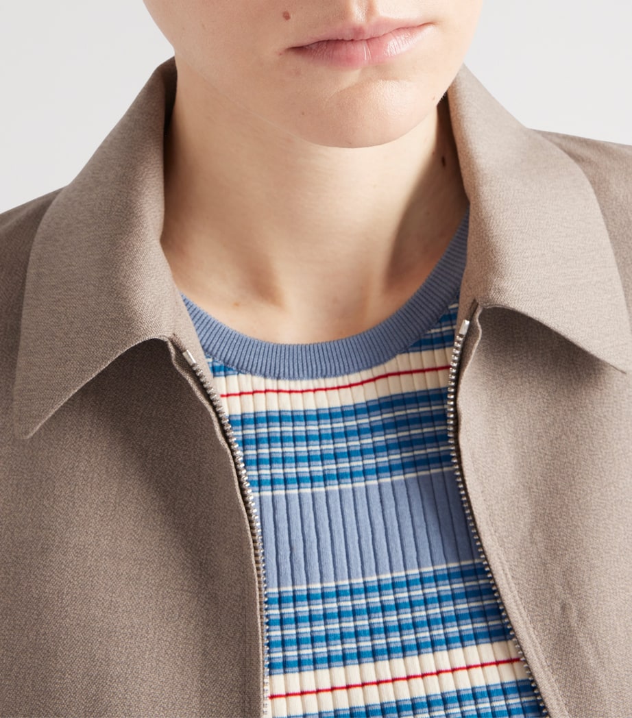 Stretch Cotton Stripe Tank Top F0237 Image 3