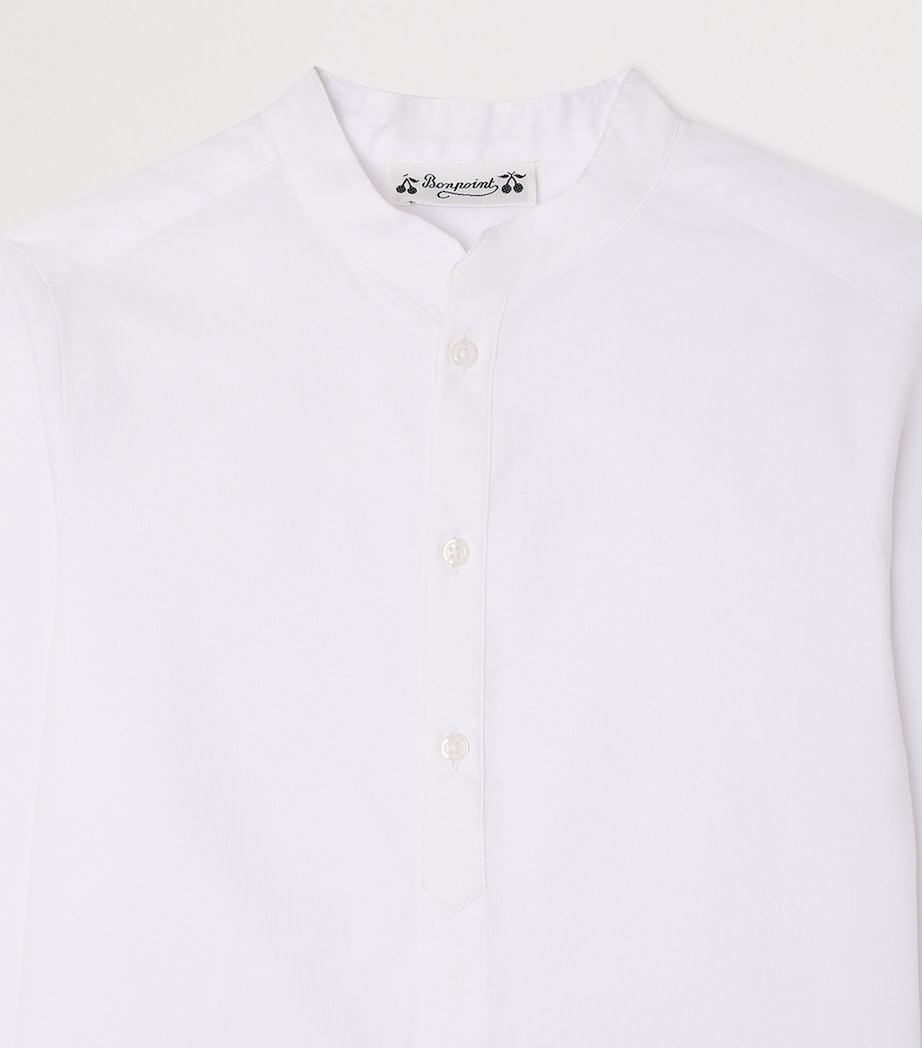 Bonpoint Cotton Shirt (10-14 Years) Blanc Naturel Image 3