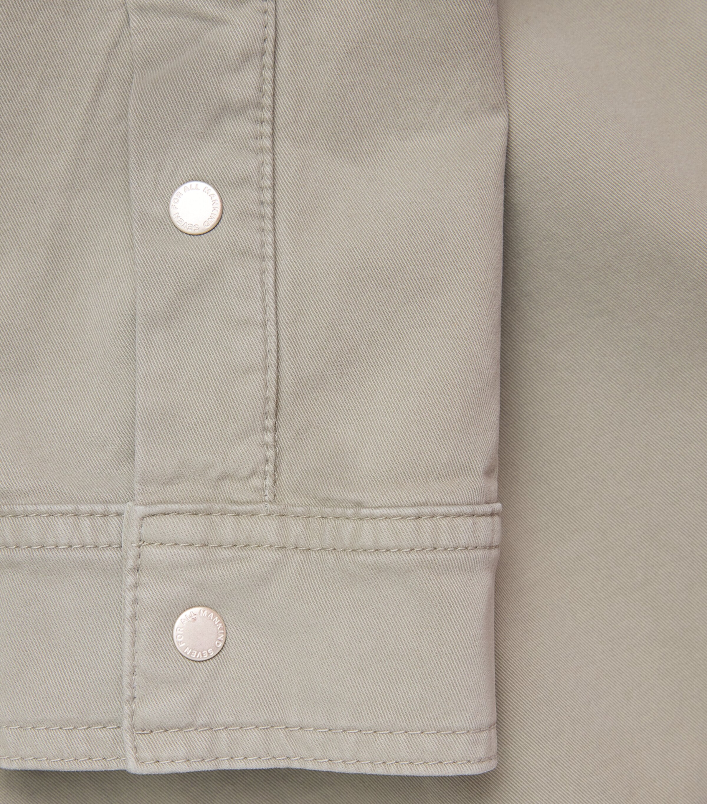 7 For All Mankind Womens Cotton Twill Shirt Cmfrt Twill M Image 6