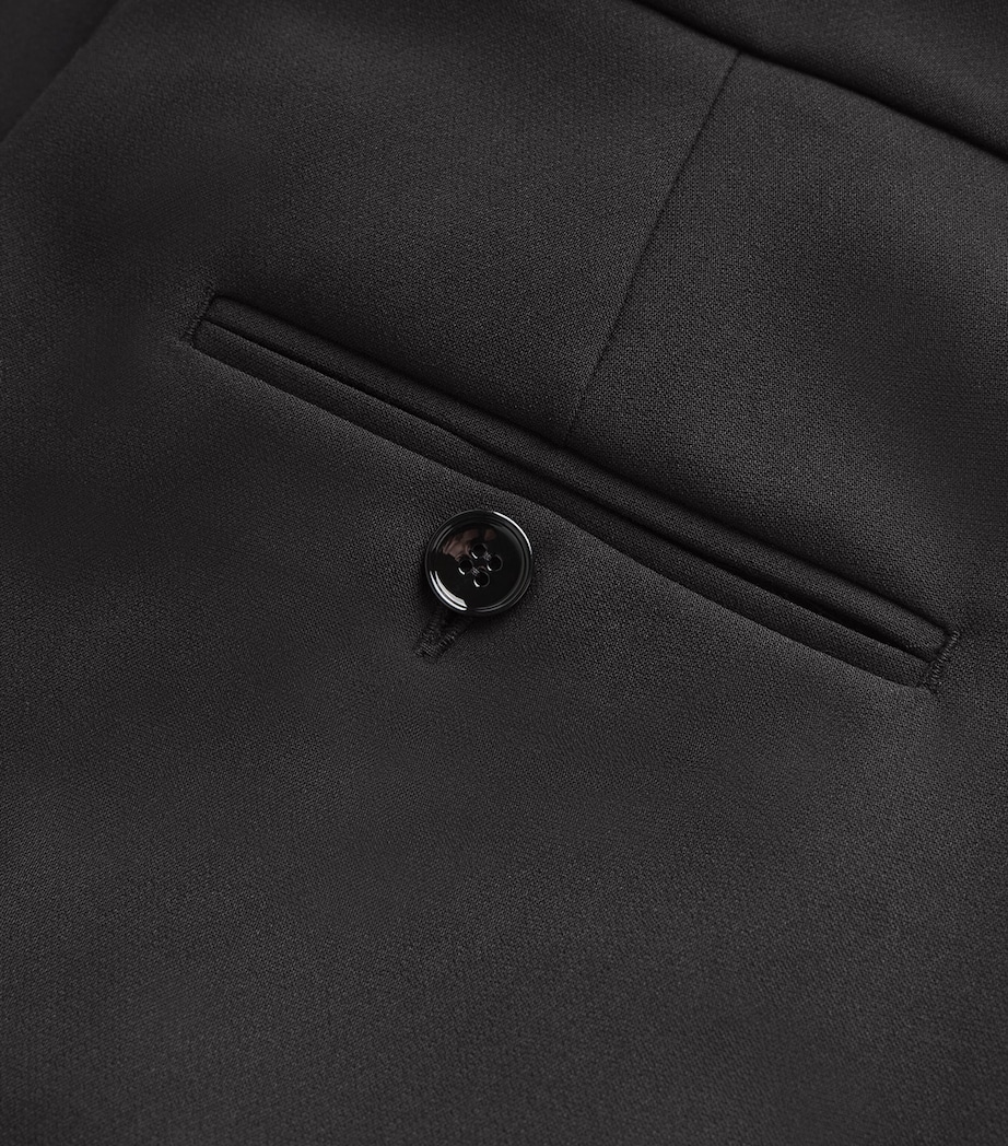 Straight Tailored Trousers BLACK Image 5