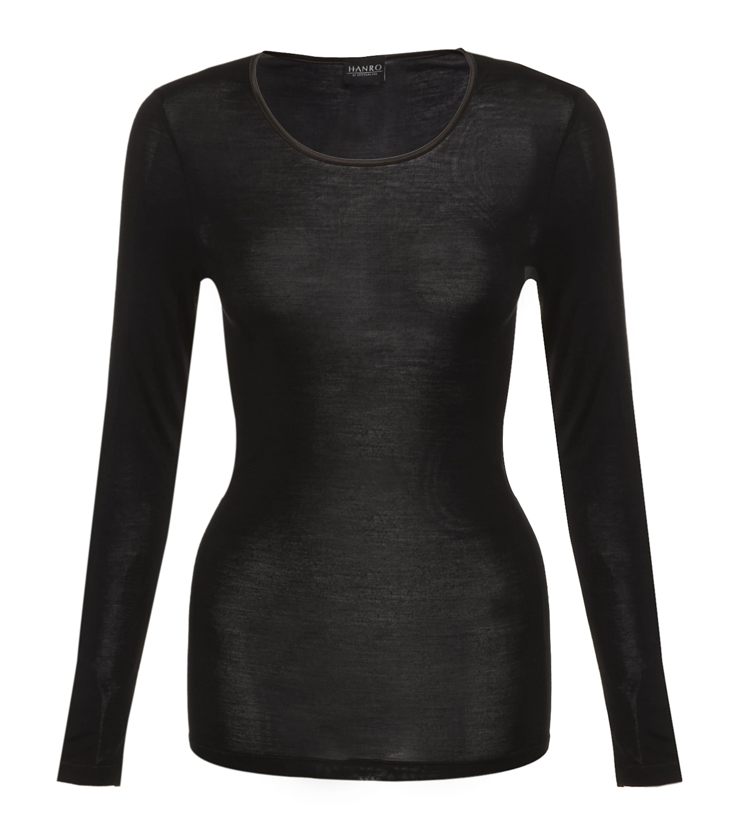 HANRO PURE SILK LONG-SLEEVED TOP