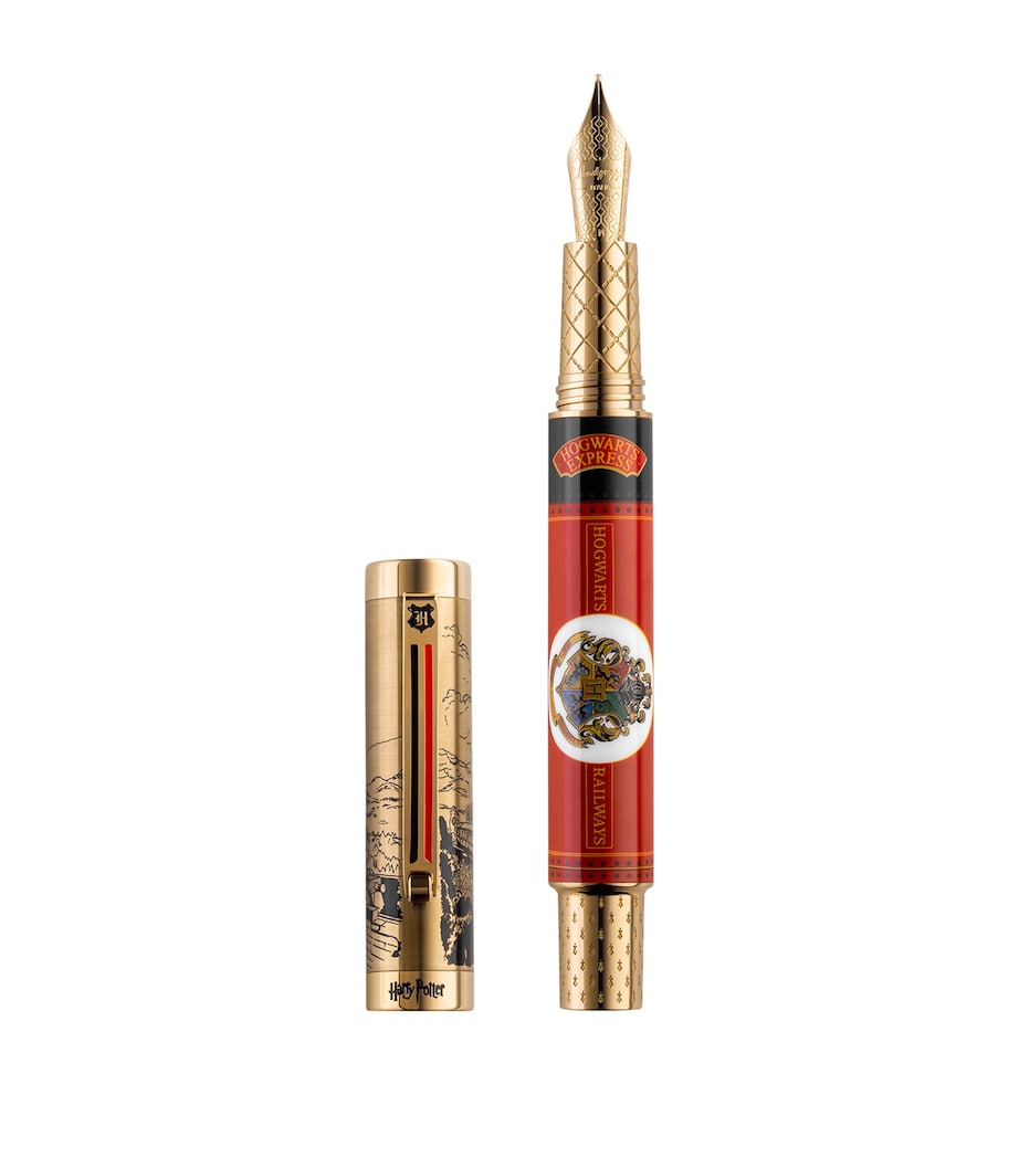 Montegrappa Harry Potter Platform 9¾ Fountain Pen Gold/red Image 1