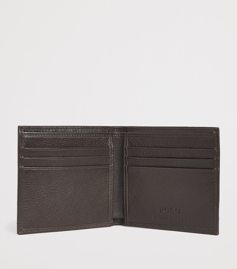 Leather Polo Pony Wallet BROWN Image 2