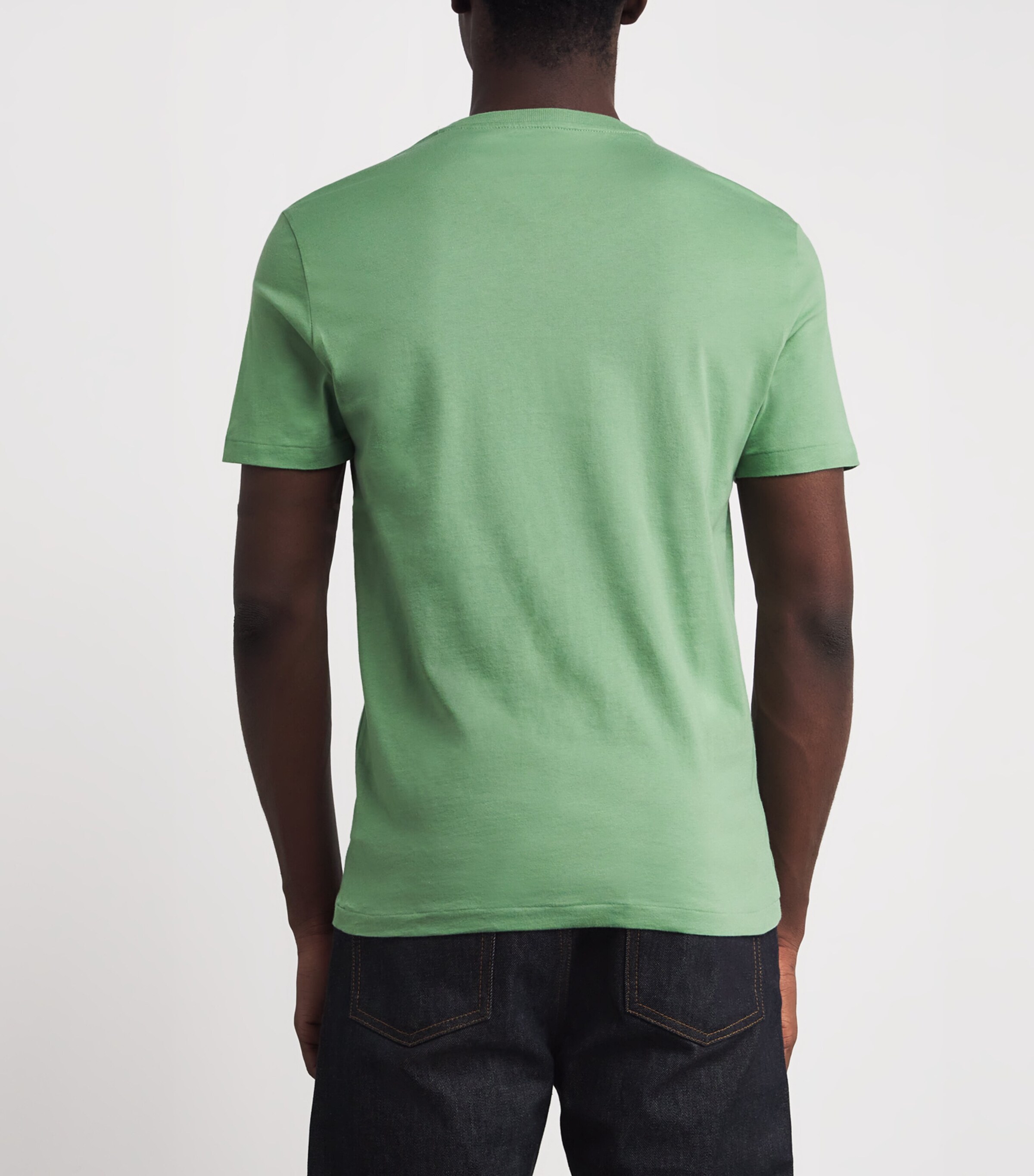 Cotton Polo Pony T-Shirt GREEN Image 4