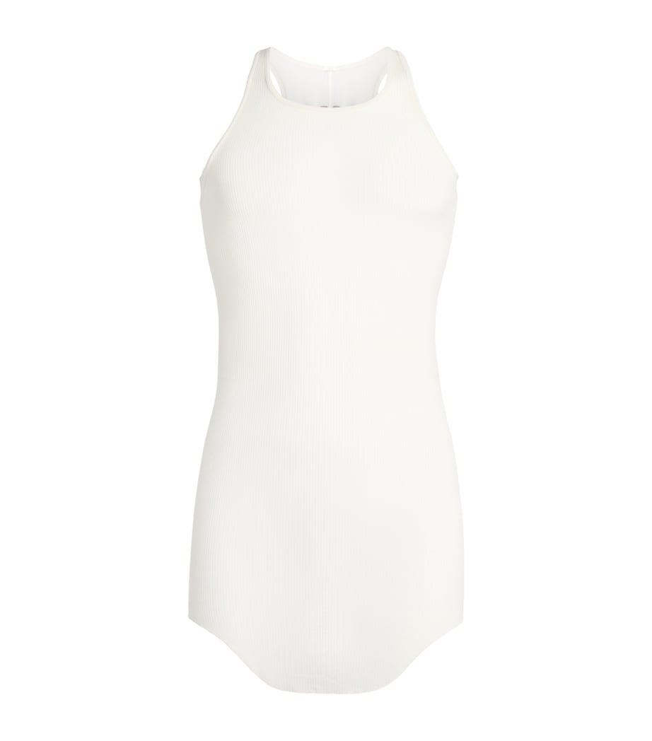Rick Owens Mens Basic Rib Tank Top Milk Image 1