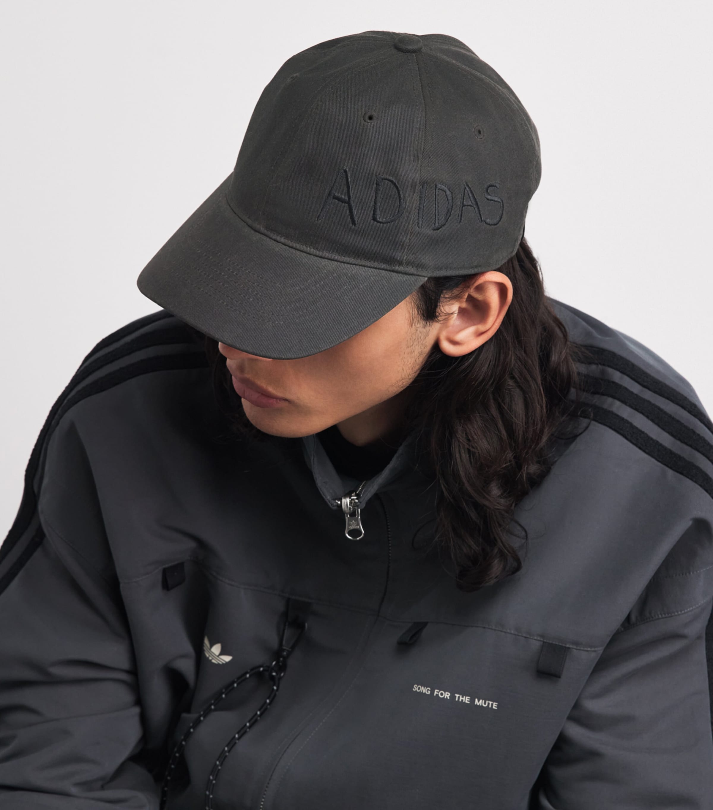 adidas x Songs for the Mute Embroidered Baseball Cap Branch Image 2