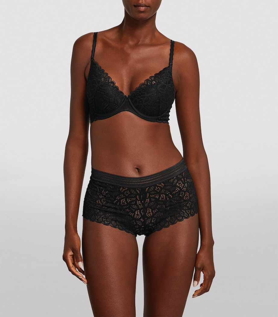 Raffine Plunge Bra BLACK Image 2