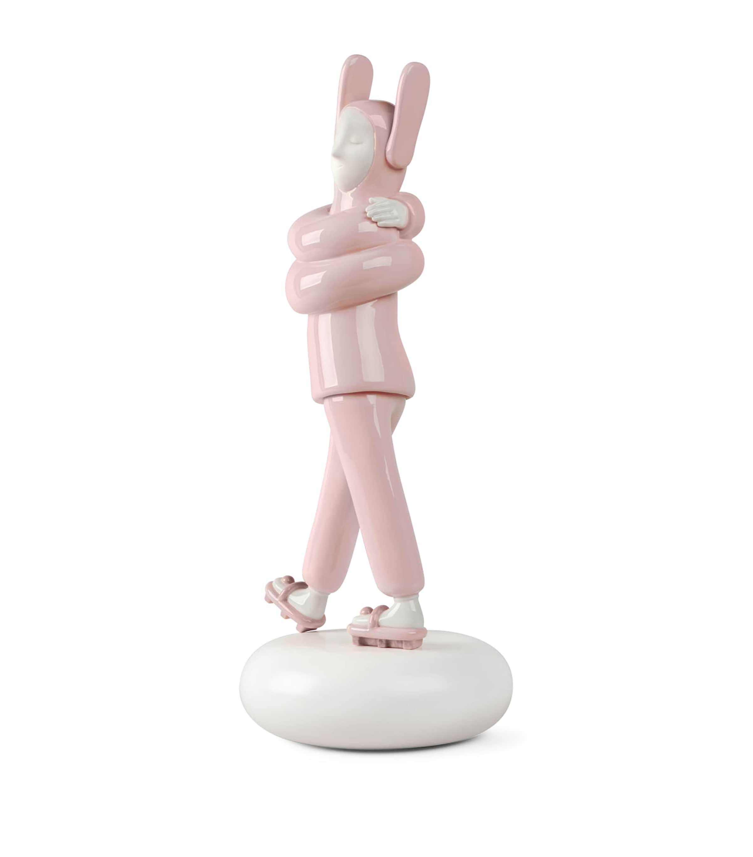 Lladrò Embraced Sculpture In Pink