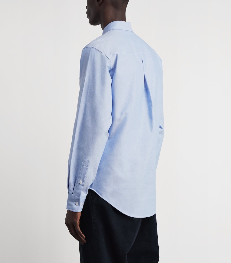 Emporio Armani Mens Cotton Logo Button-Up Shirt Image 5