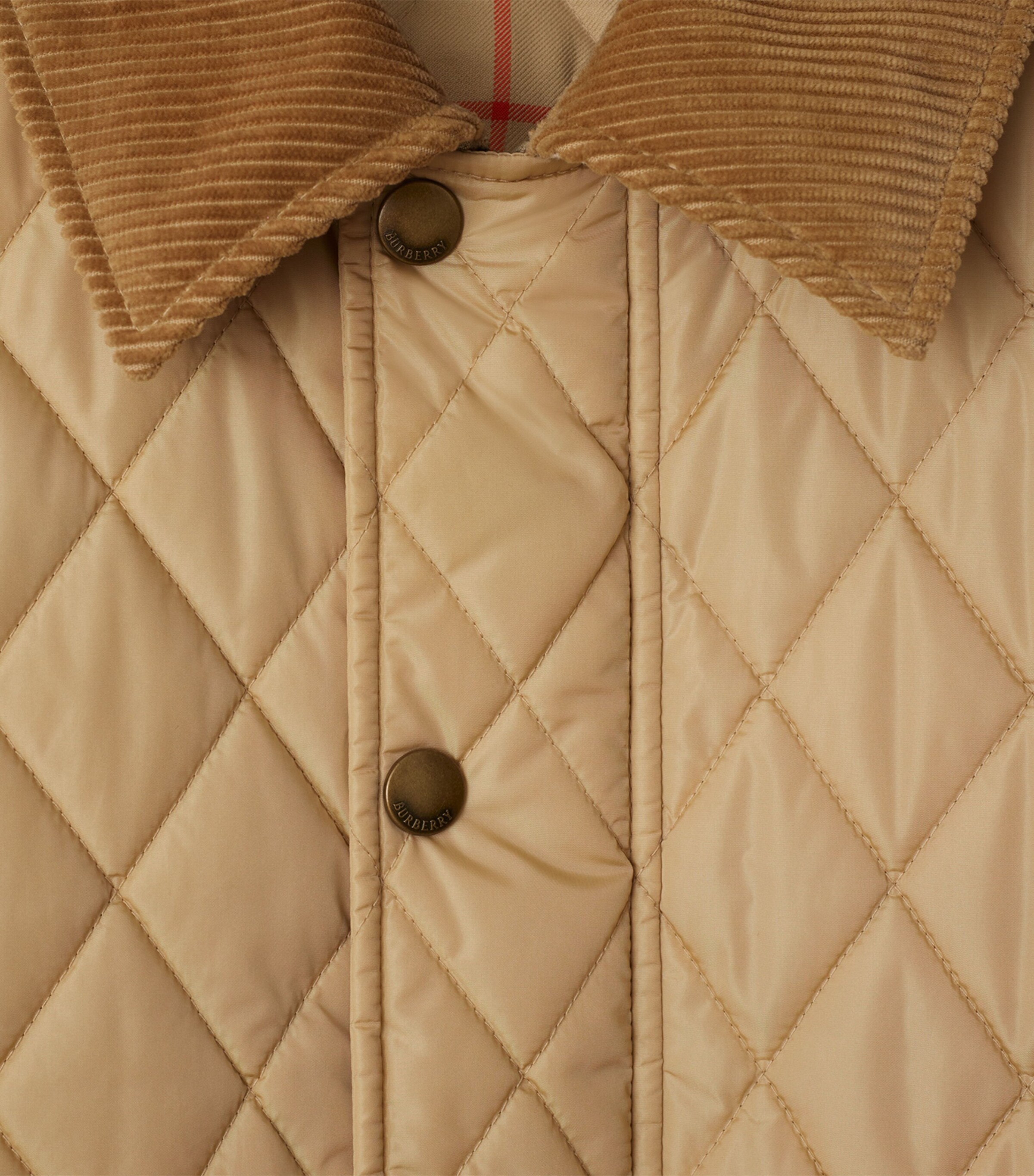 Quilted Field Jacket FLAX/SAND IP CHECK Image 4