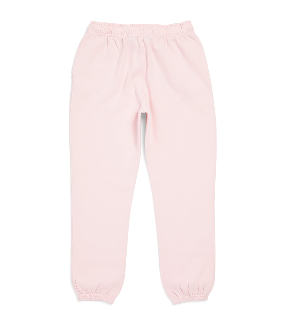 Ralph Lauren Kids Embroidered Polo Pony Sweatpants (7-14 Years) Pink Image 2