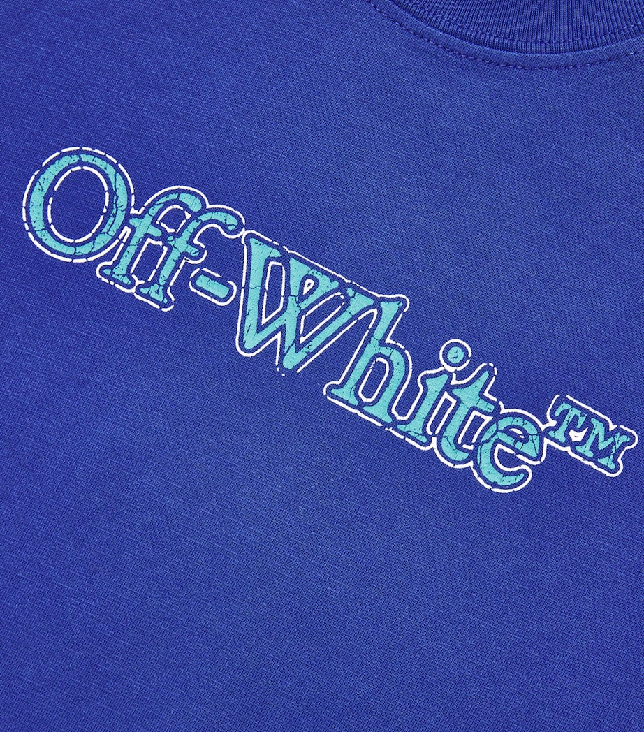 Bookish Crackle Logo T-Shirt (4-12 Years) 4559BLUE-TEAL Image 3