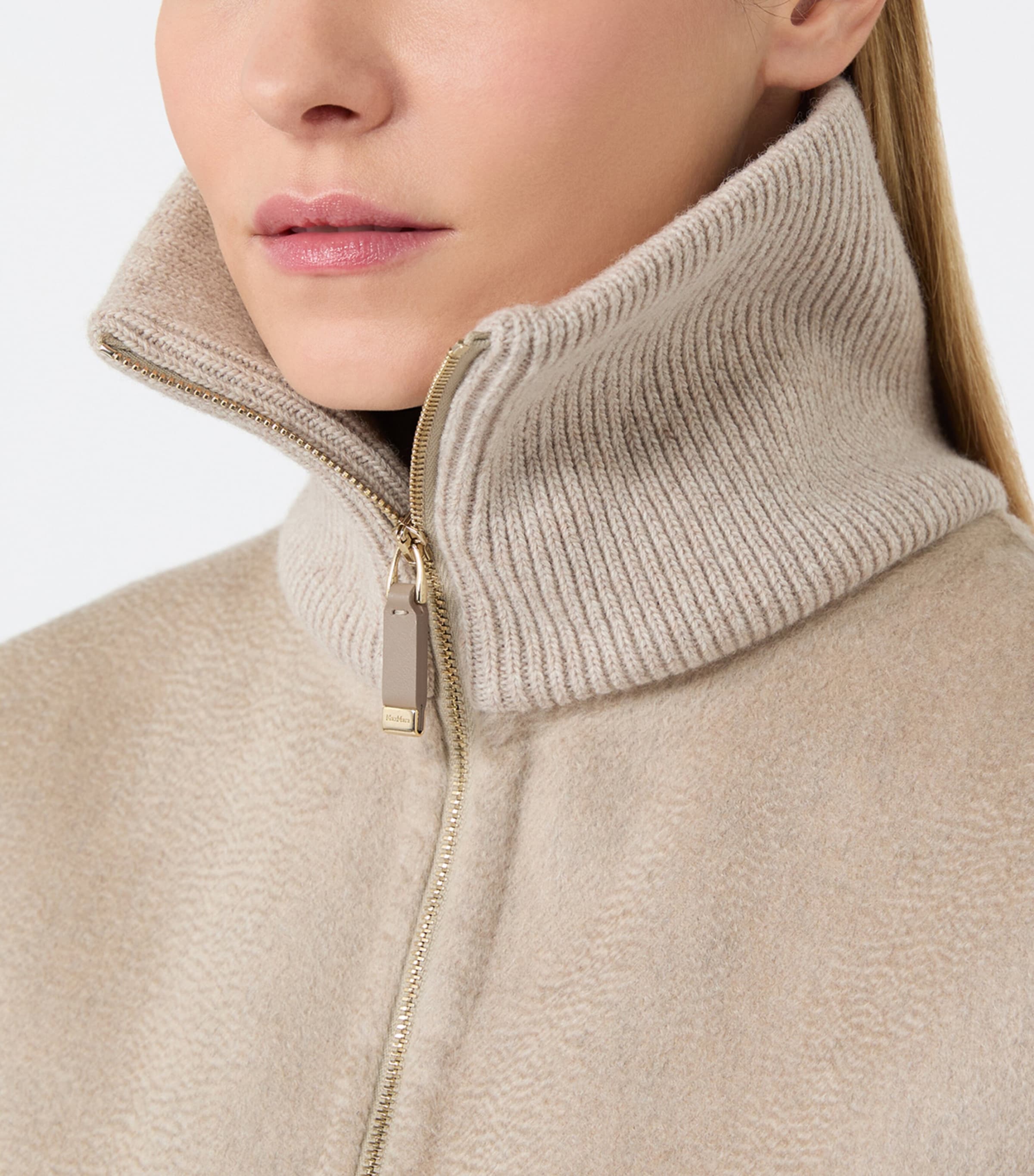 Max Mara Beige Cashmere Contrast-Rib Gilet | Harrods UK