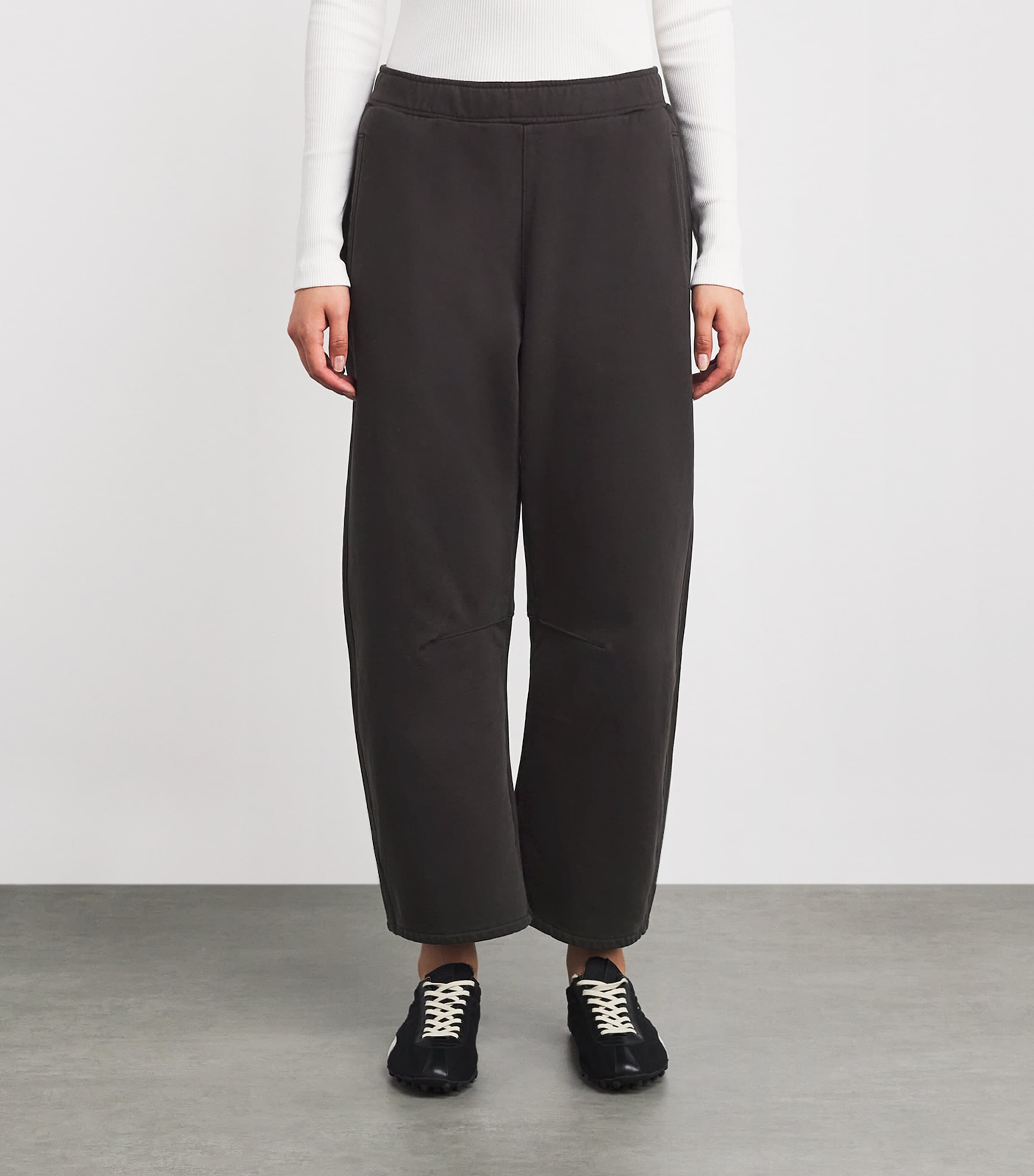 Cotton Miro Barrel Sweatpants CHOCOLATE Image 3