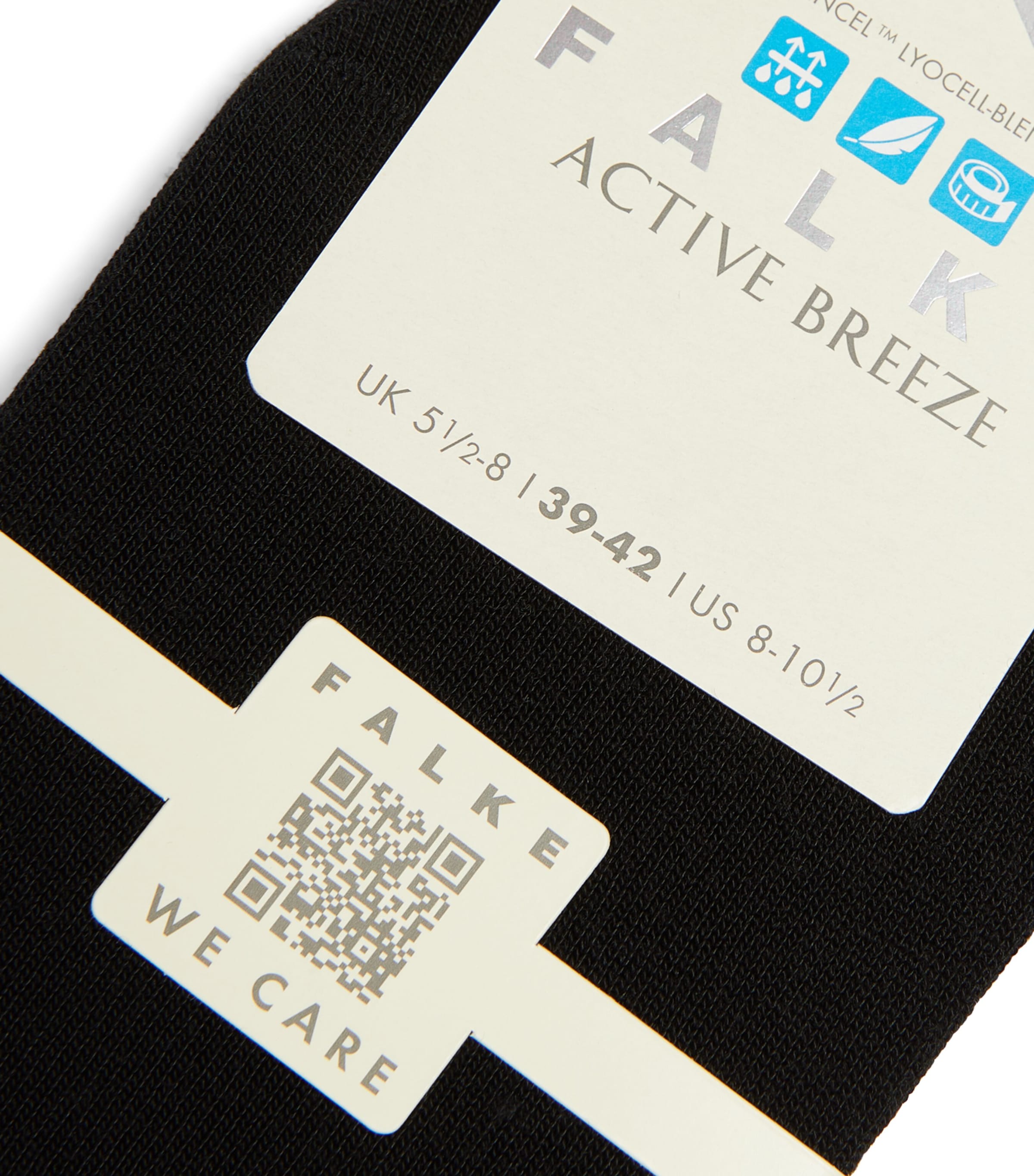 Active Breeze No Show Socks 3009 BLACK Image 2