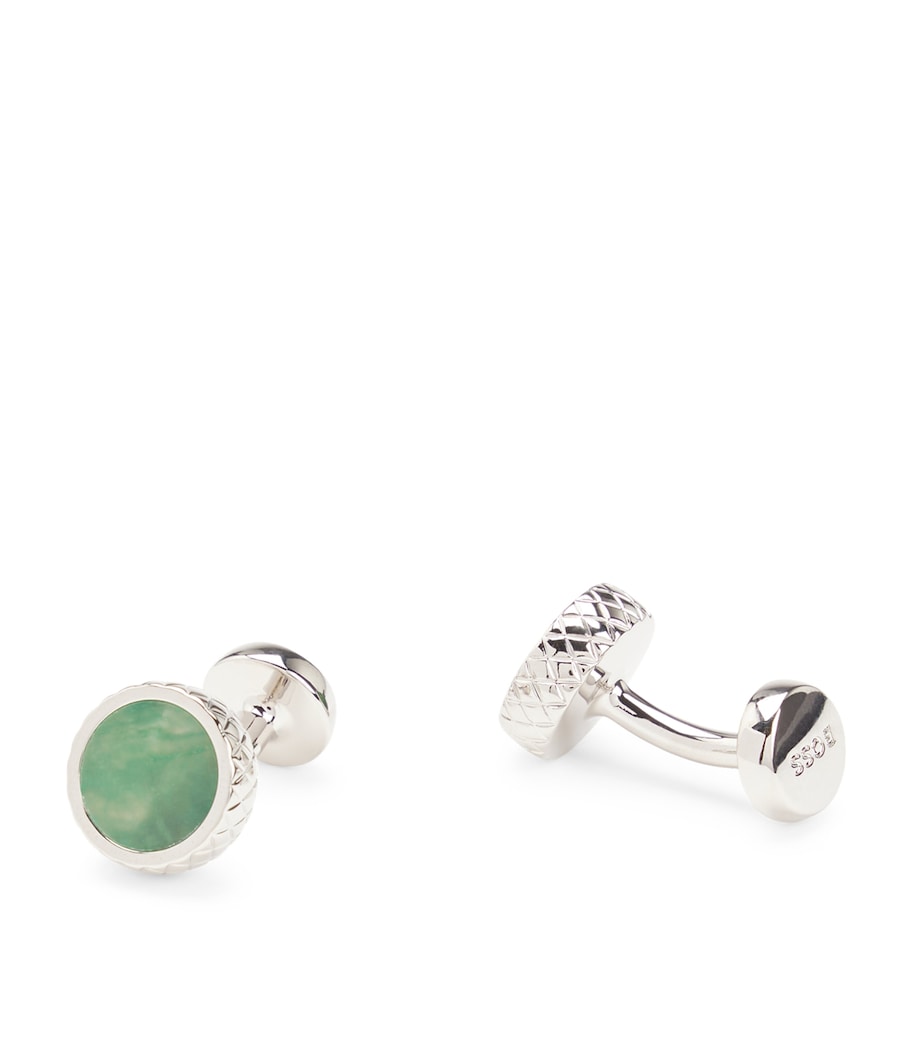 Jade-Insert Cufflinks 300 Image 1