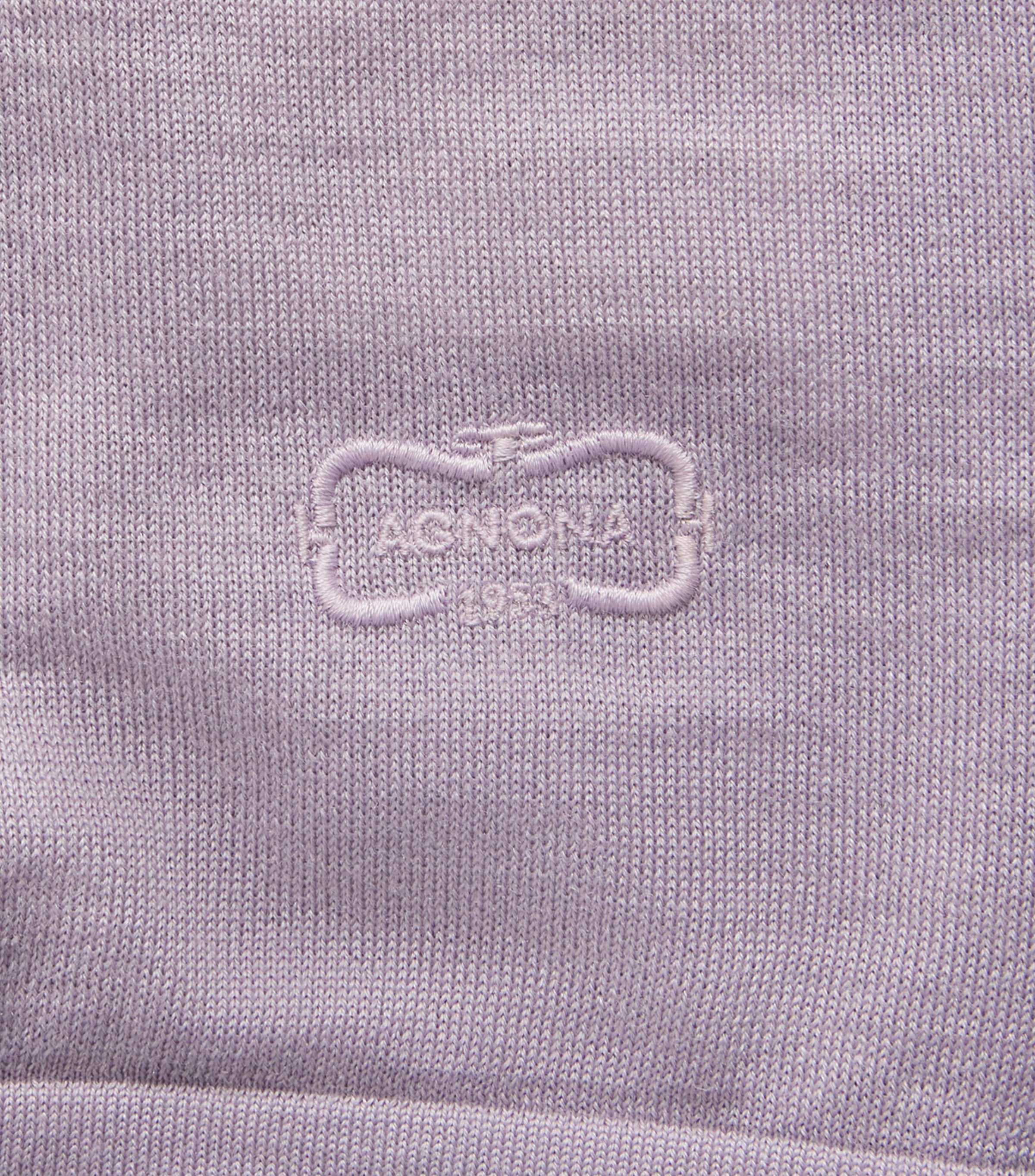 Agnona Womens Wool-Silk-Cashmere Crew-Neck Sweater Lilac Mauve Image 6