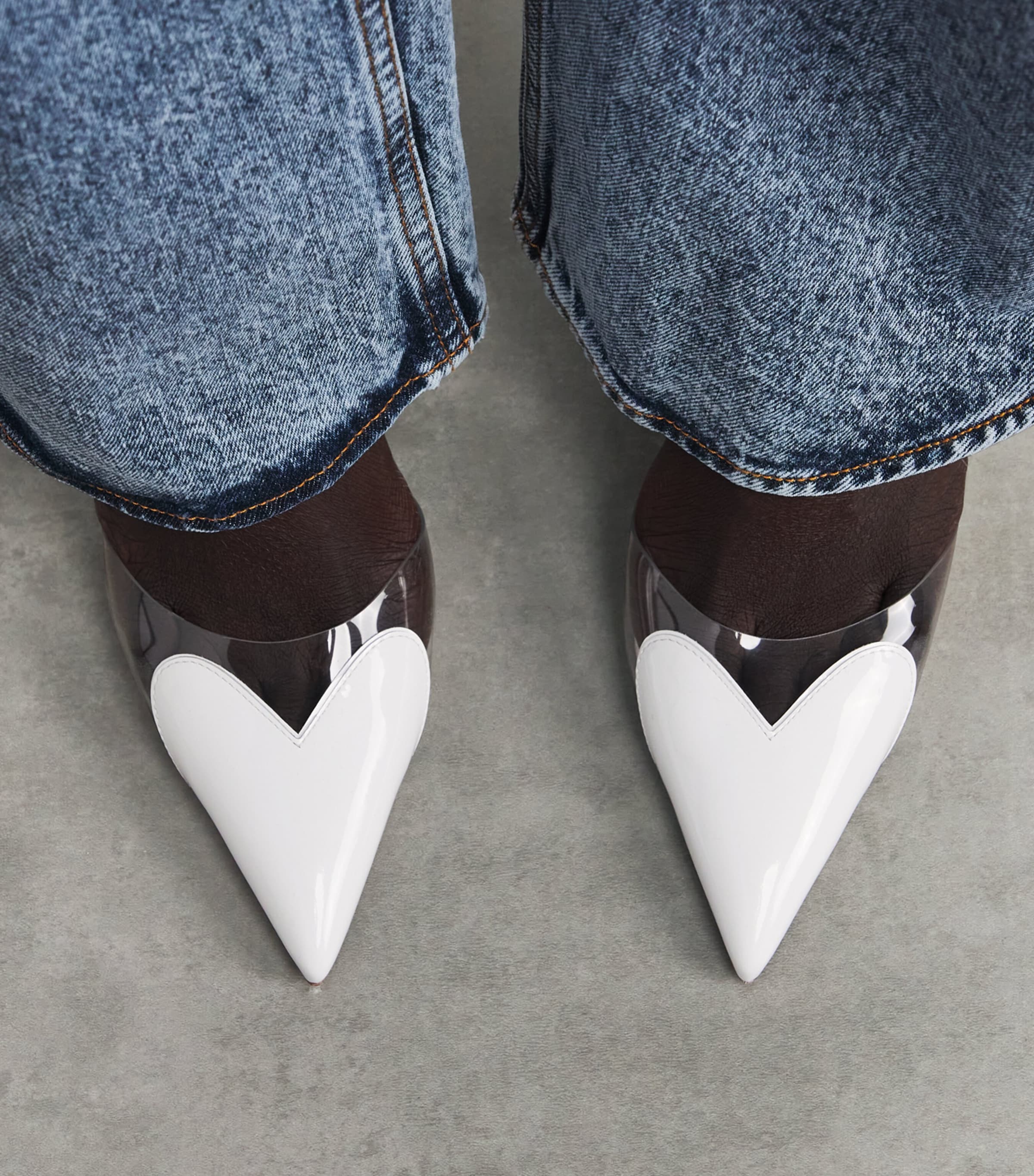 Patent Coeur Mules 90 WHITE Image 5