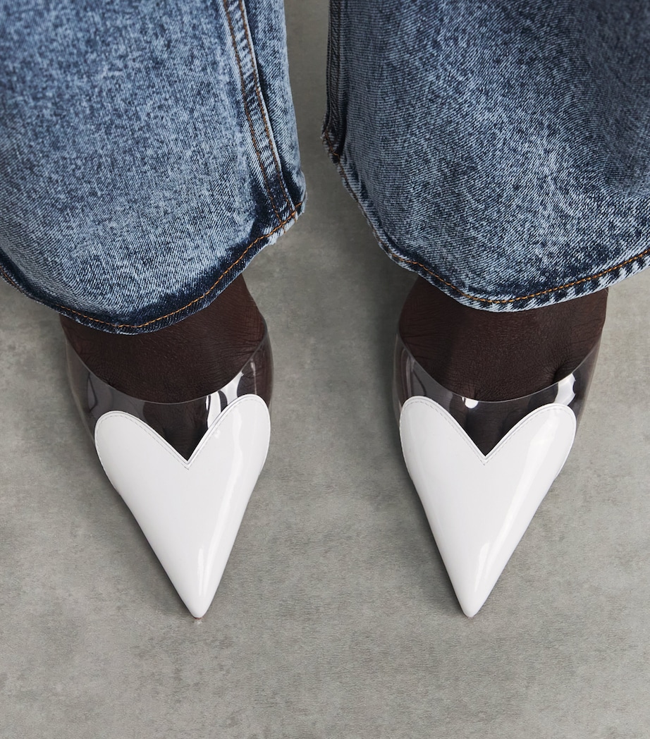 Patent Coeur Mules 90 WHITE Image 5