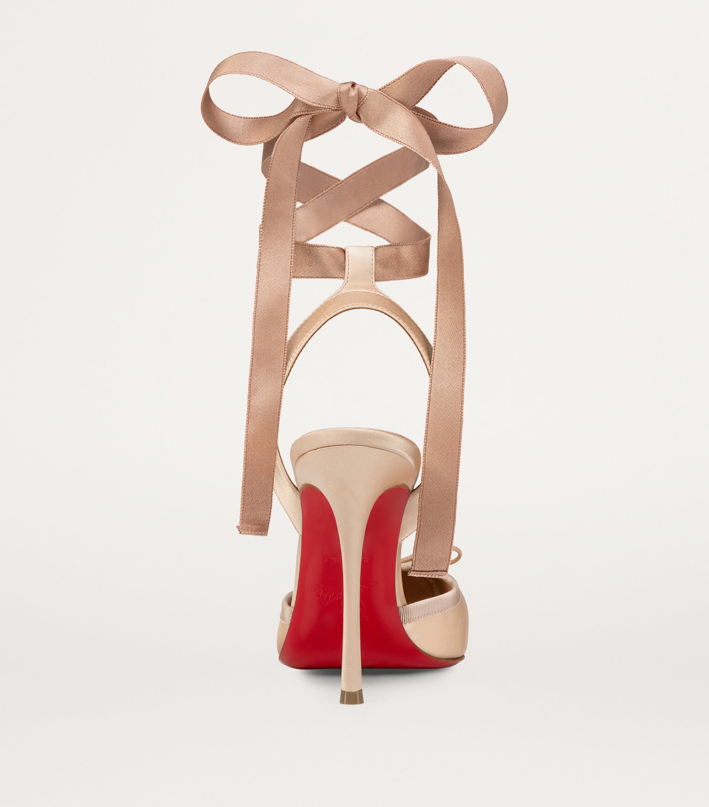 Christian Louboutin Cassia Lace-Up Satin Pumps 100 Image 3