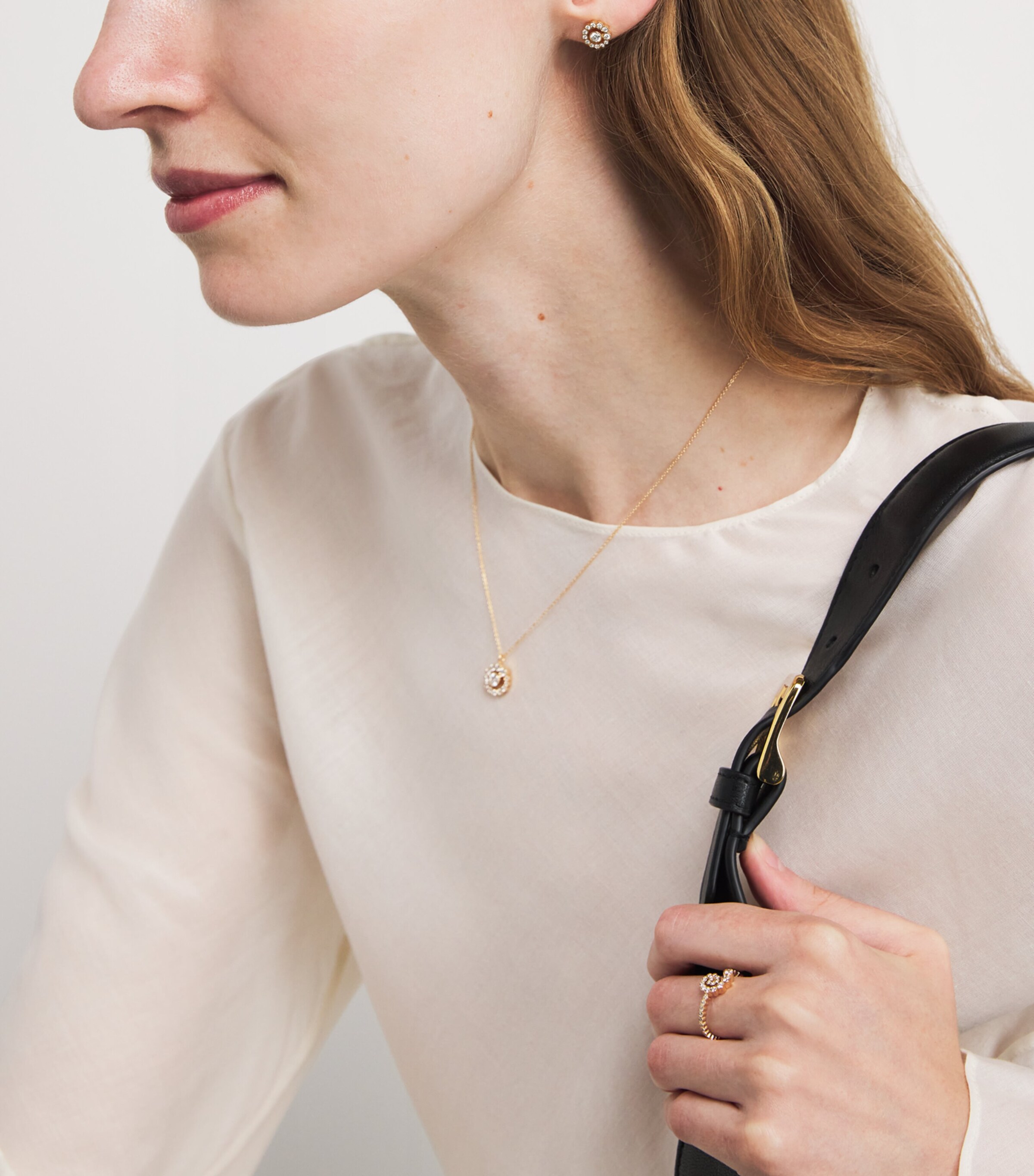 Yellow Gold and Diamond Soleil de Fleur Single Earring YELLOW GOLD Image 5