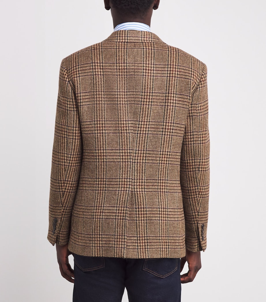 Wool Glen Plaid Blazer BROWN Image 4