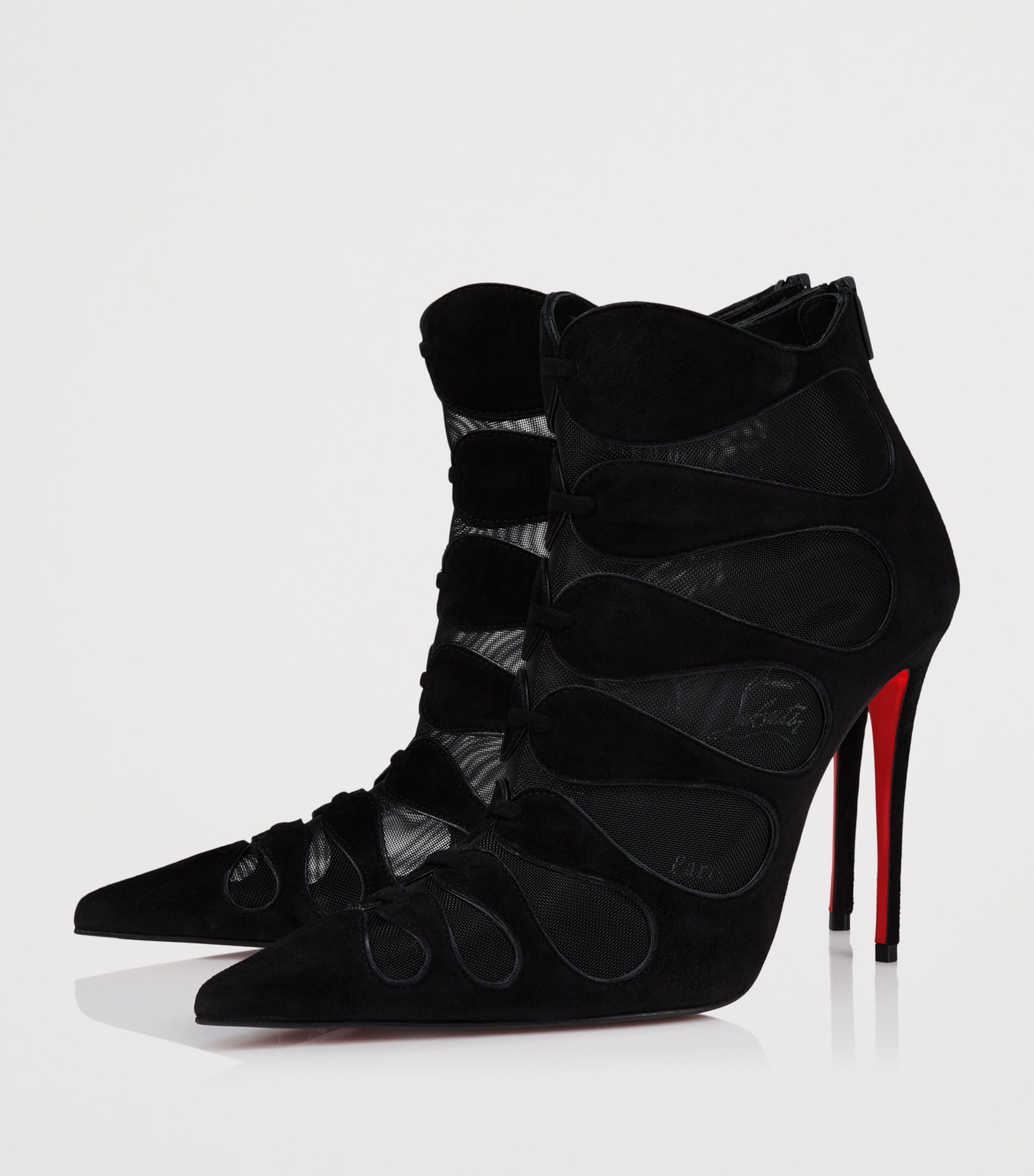 Circus Max Suede-Mesh Ankle Boots 100 B439 Image 3