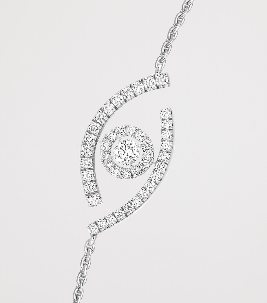 Messika Lucky Eye White Gold and Diamond Bracelet (0.21ct) White Gold Image 3
