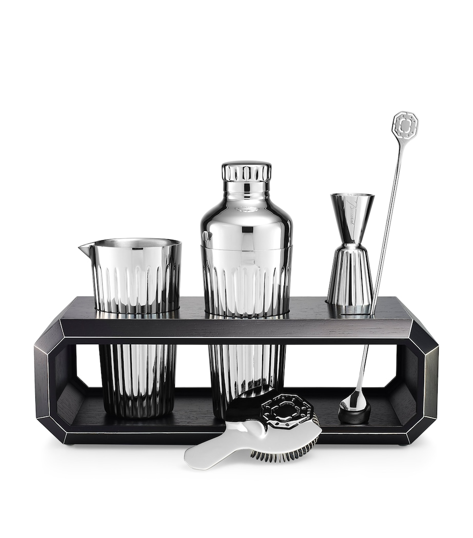 Oak Octogone Bar Accessory Case CLEAR Image 1