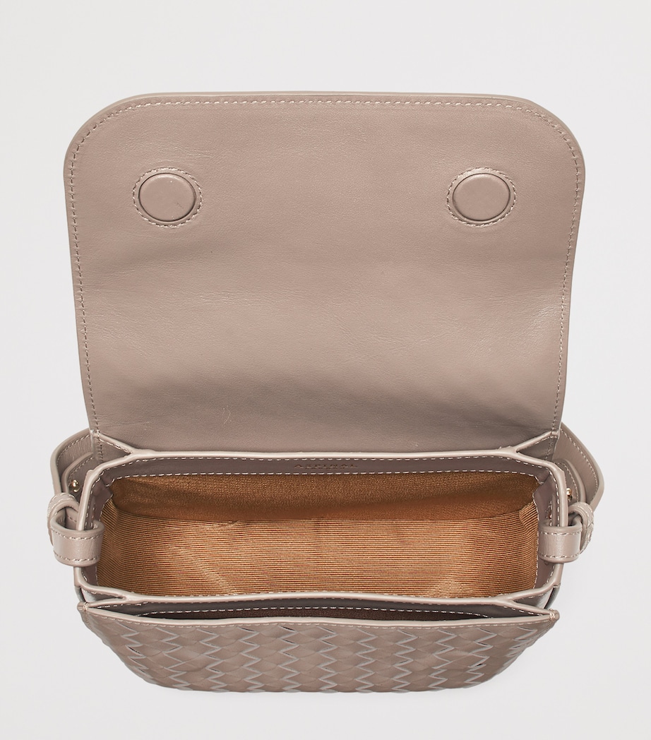 Aspinal Of London Woven Leather Ella Cross-Body Bag Moleskin Image 8