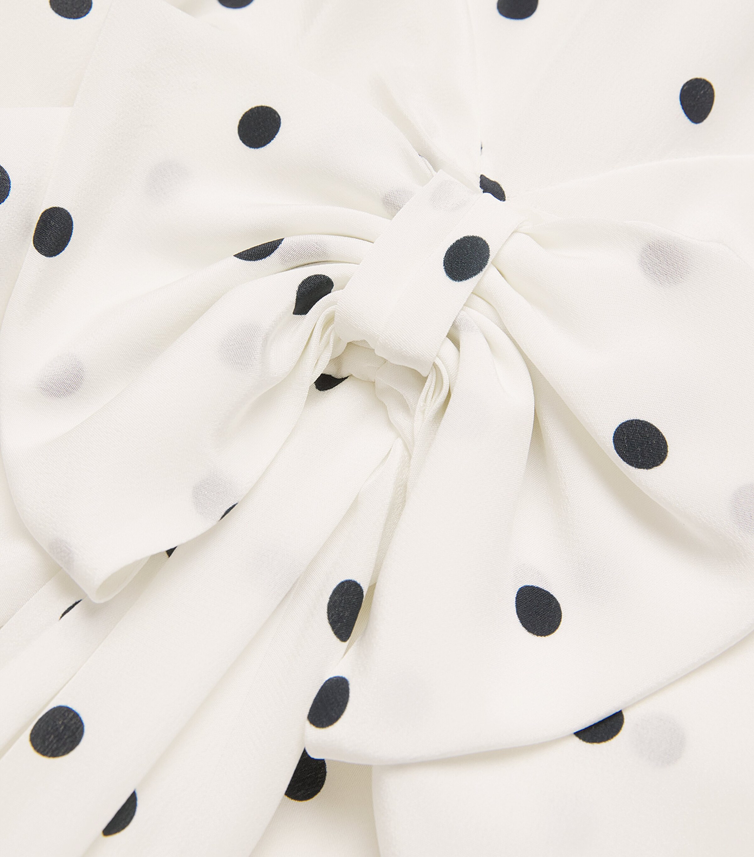 Silk High-Neck Midi Dress 0822 WHITE-NAVY BLUE Image 5