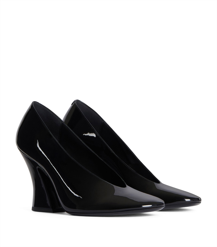 Givenchy Calf Leather Sculpted Pumps 95 Black Image 1