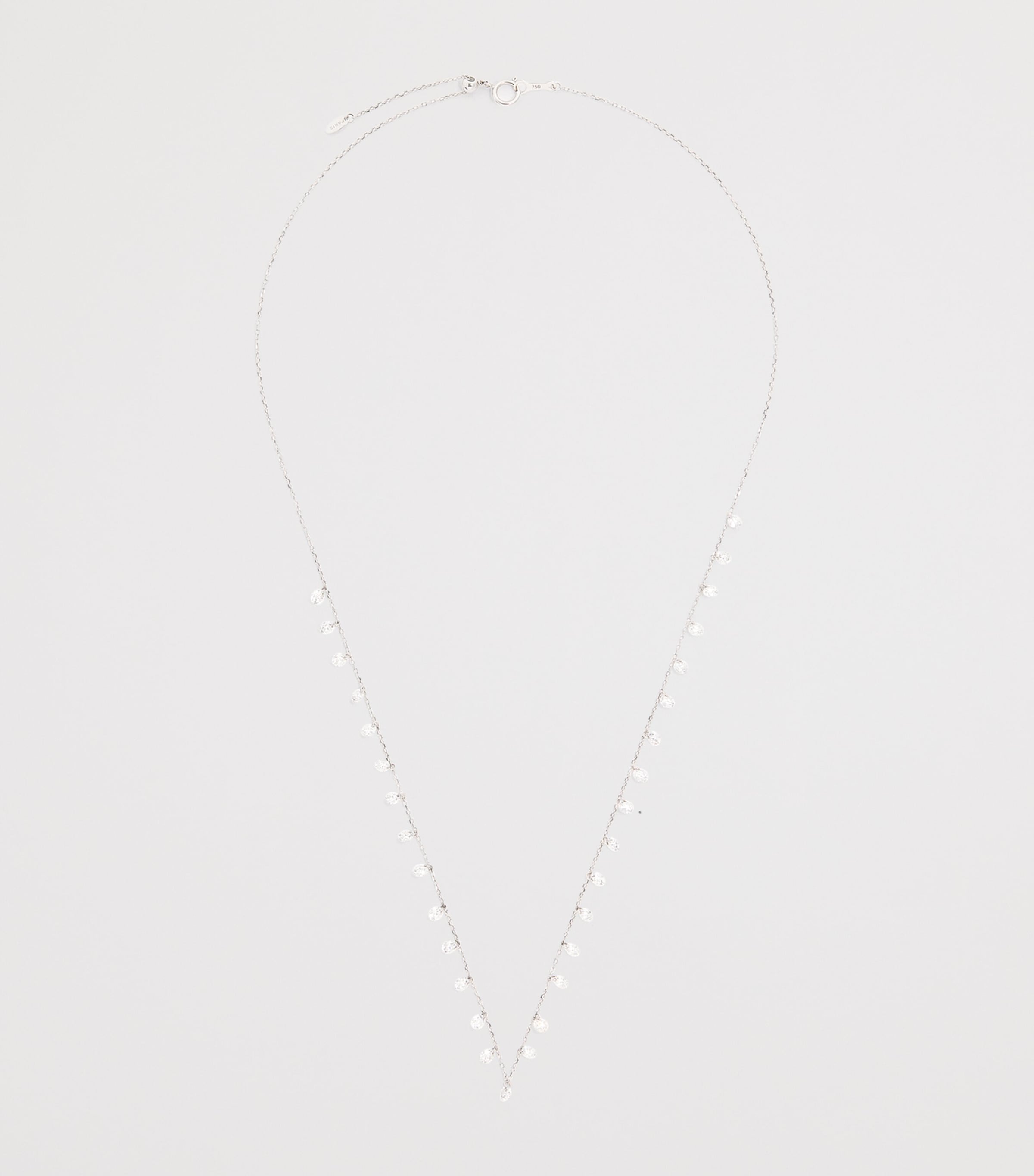White Gold and Diamond 31-Stone Danaé Chain Necklace WHITE GOLD Image 3
