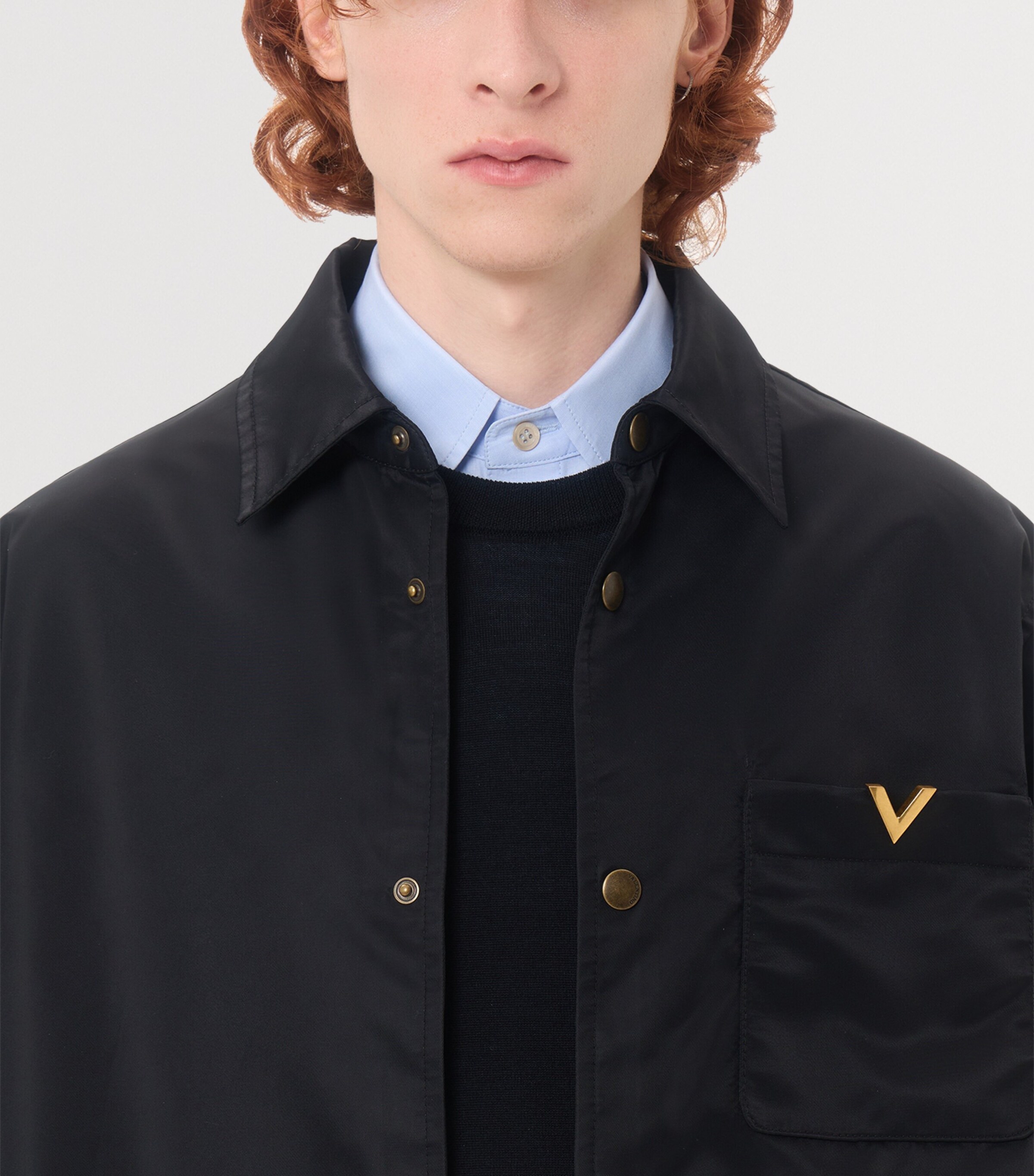 Valentino Garavani Mens Technical VGold Overshirt Image 6