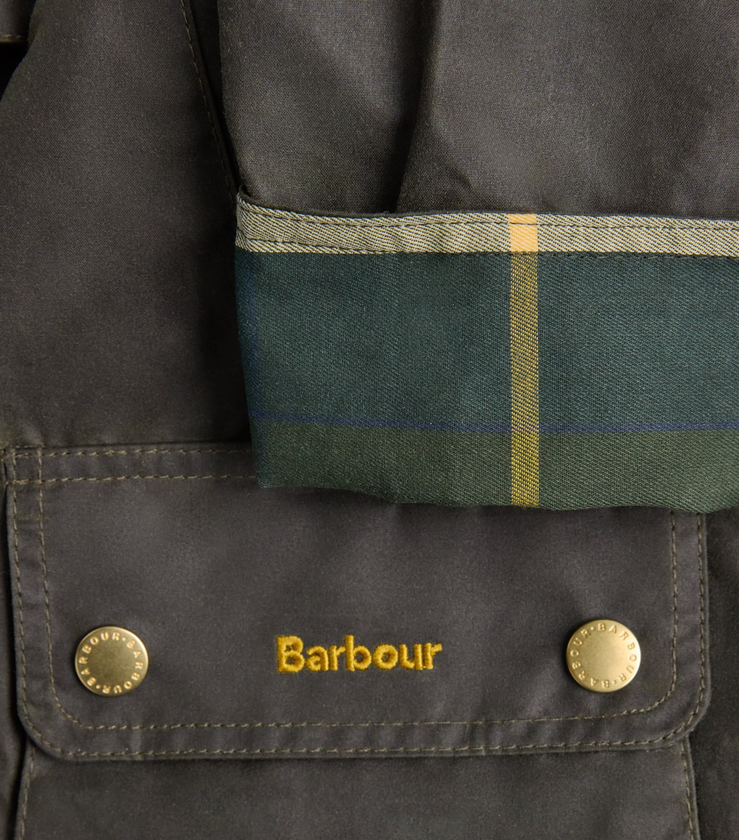 Waxed Cotton Modern Beadnell Coat OLIVE/ANCIENT/GARDEN Image 5